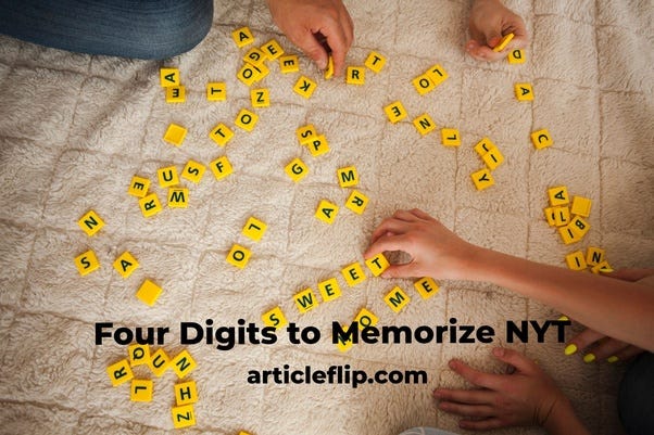 Four Digits to Memorize: The New York Times Edition